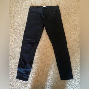 Black denim pants